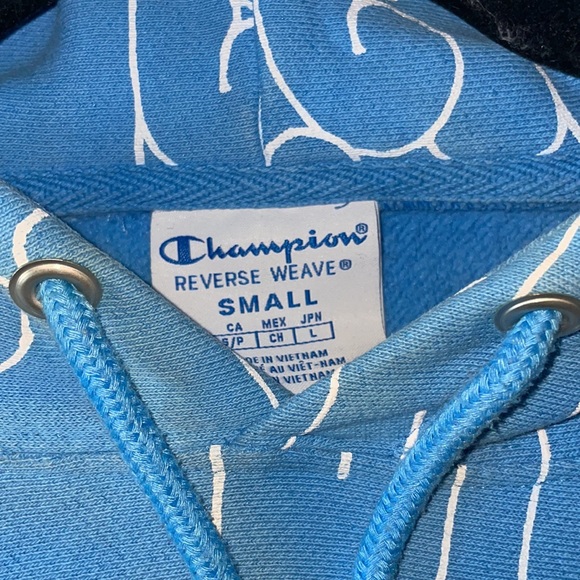 Blue reverse weave hoodie from champion - Picture 2 of 4